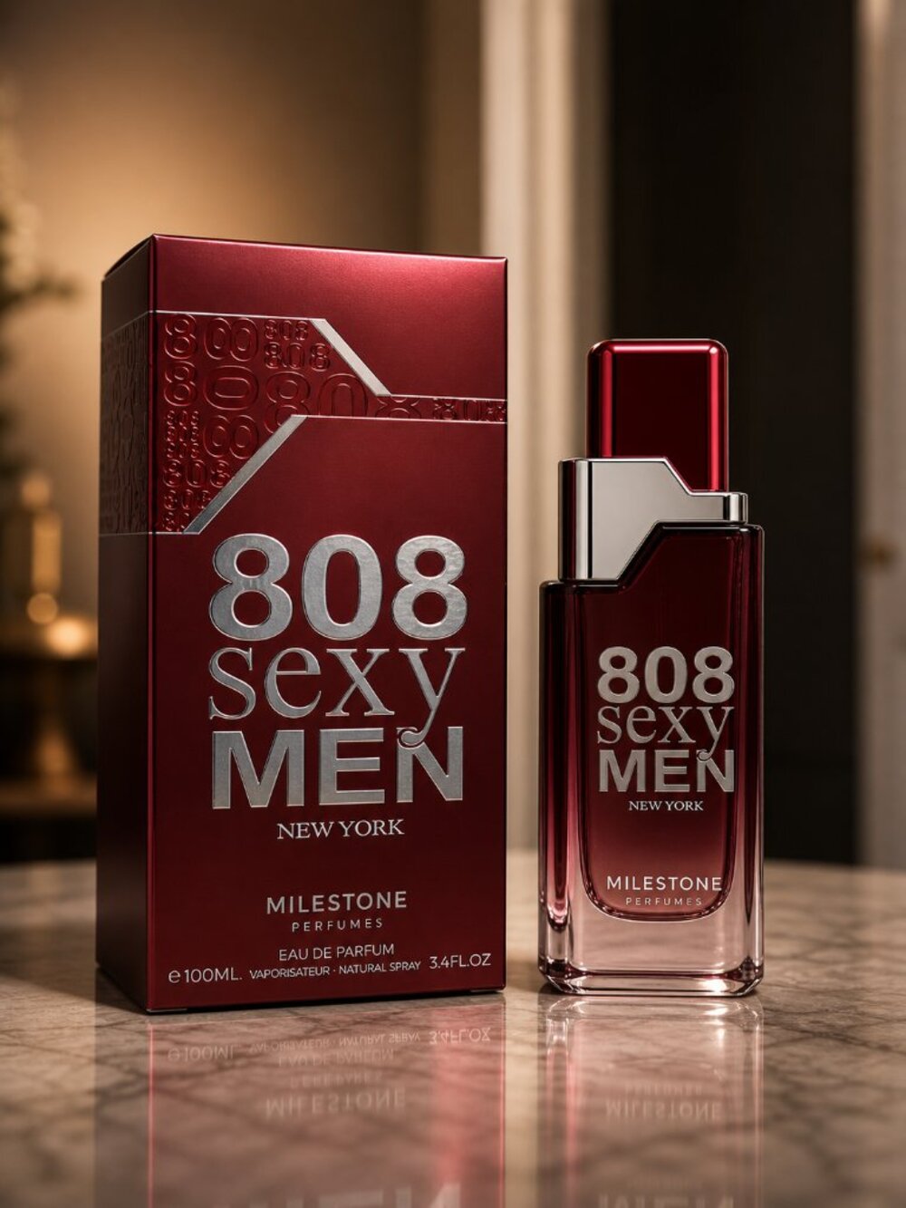 MILESTONE 808 Sexy Men Eau De parfum 100ml 3.4 Oz